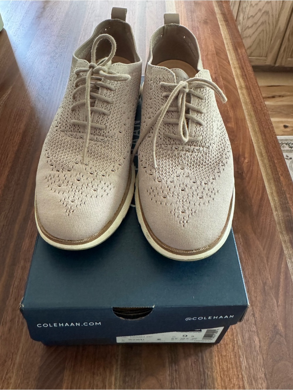Cole Haan Knit Wingtip Oxford in Taupe